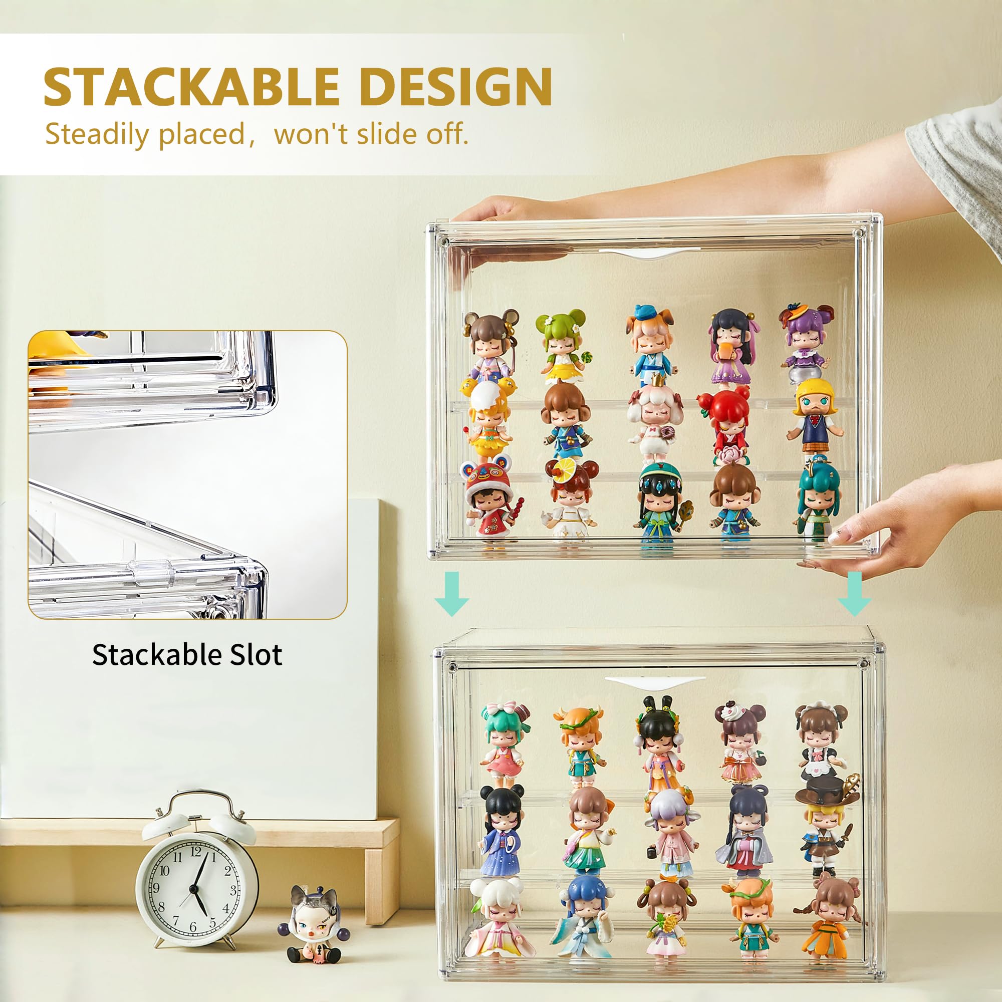 Amazon.co.jp: LXLXXL コレクション用アクリルディスプレイケース 3層